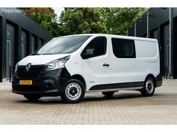 Zakelijke lease - Renault Trafic bestel 1.6 dCi T29 L2H1 DC, Stof, Gebruikt, Euro 6, Wit