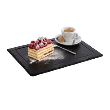 GGM Gastro | (6 stuks) Leistenen serveerplank - 330x240mm -, Verzenden, Nieuw in verpakking, Overige typen