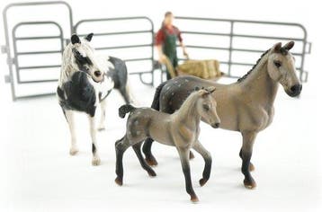 JollyHorses: Quarter Horse Bay + Palomino paard + veulen +, Verzenden, Nieuw