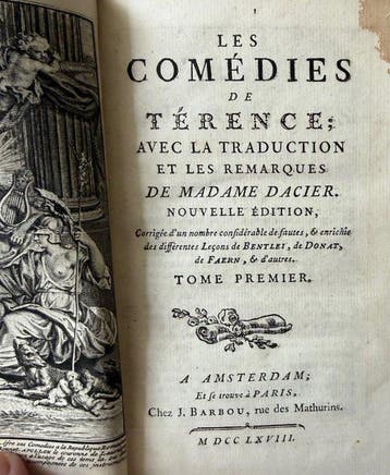 Térence - Les Comédies - 1767-1768