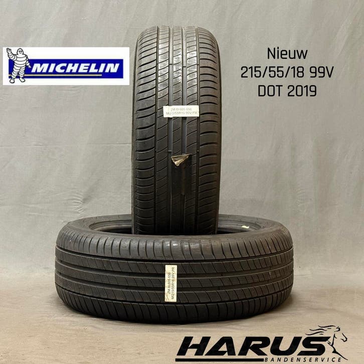 215/55/18 99V Michelin zomerbanden nieuw 2X, Auto-onderdelen, Banden en Velgen, 18 inch, Erkend duurzaam, Zomerbanden, 215 mm