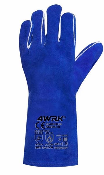 Laswerkhandschoenen blauw, Nieuw