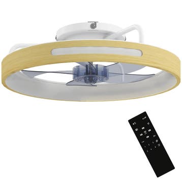 Plafondventilator Met Licht En Afstandsbediening, 49 Cm LED-, Verzenden, Nieuw