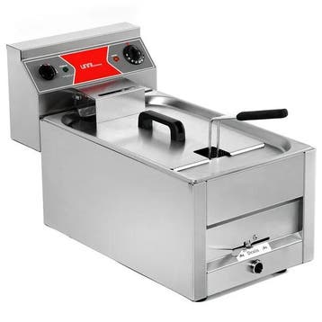 UnniCooking Friteuse | 12L | 400V | Aftapkraan | 325x650x410, Ophalen of Verzenden, Nieuw in verpakking