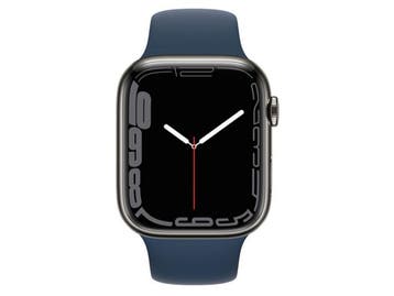 Apple Watch Series 7 - 45mm Cellular Roestvrij Staal - GPS, Verzenden, Zo goed als nieuw, Apple