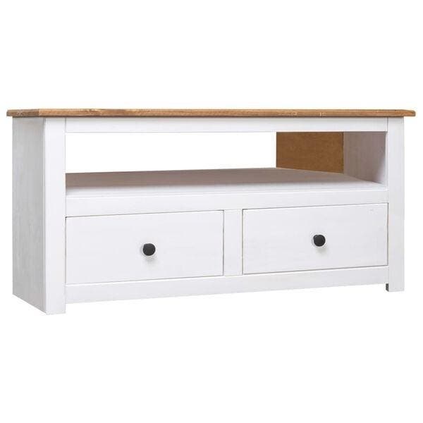 Hoekkast 93cm Wit | Massief Grenen | Retourdeal OP=OP, Huis en Inrichting, Kasten | Boekenkasten, 25 tot 50 cm, Met plank(en)