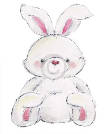 Kunstdruk Makiko - Rabbit 24x30cm, Verzenden, Nieuw