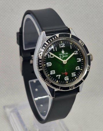 Tempus by Yema - [FE 233-60] - Green Dial Skindiver - Zonder, Nieuw