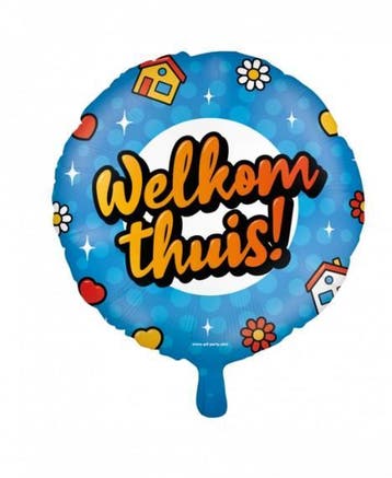 Foil balloon - Welkom thuis, Hobby en Vrije tijd, Verzenden, Nieuw, Versiering, Overige
