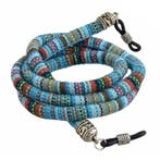 Fako Bijoux - Brillenkoord - Boho - 6mm - 70cm - Turquoise, Verzenden, Nieuw