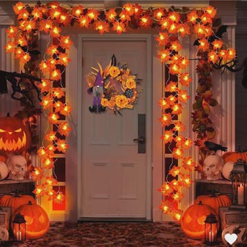 LED Slinger met Kunst Maple Bladeren - 2/3/6M - Halloween, K, Verzenden, Nieuw