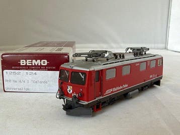 Bemo H0m - 1252 124 - Elektrische locomotief (1) - RhB Ge, Nieuw