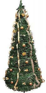 kerstboom Tree-in-a-box GROEN met DECO in GOUD 1.80 cm hoog, Diversen, Kerst, Ophalen of Verzenden, Nieuw