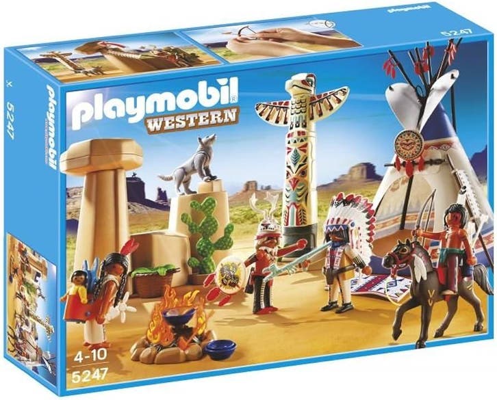 Playmobil Indianenkamp met Totempaal - 5247 (Nieuw), Kinderen en Baby's, Speelgoed | Playmobil, Nieuw, Verzenden