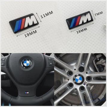 4x BMW M Performance Logo Embleem Stickers - Stuurwiel, Velg, Motoren, Verzenden, Nieuw
