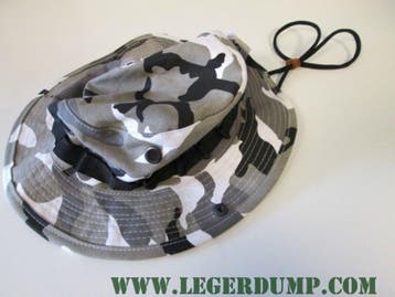 Bush hoed  camouflage wit grijs zwart (petten, Hoeden), Ophalen of Verzenden, Nieuw