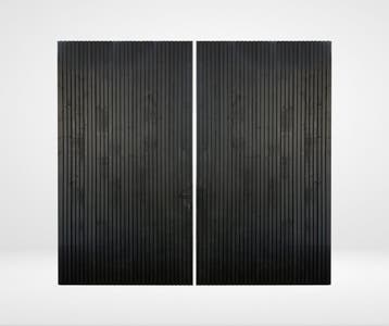 Dubbele Tuinpoort Triple profiel Zwart Verticaal, Ophalen of Verzenden, Nieuw