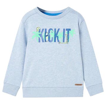 vidaXL Kindertrui 128 gemêleerd zachtblauw, Verzenden, Nieuw