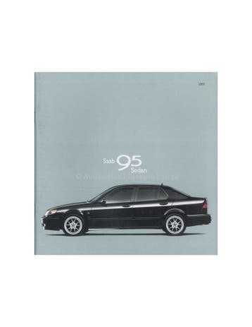 2001 SAAB 9-5 SEDAN BROCHURE ENGELS (USA), Nieuw, Author