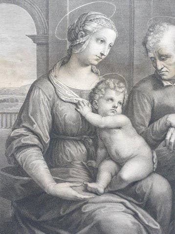Raphael (1483-1520), nach, von Jacques Chéreau (1688-1776);, Antiek en Kunst