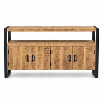 Dressoir Britt 4 deurs mango, Ophalen of Verzenden, Nieuw