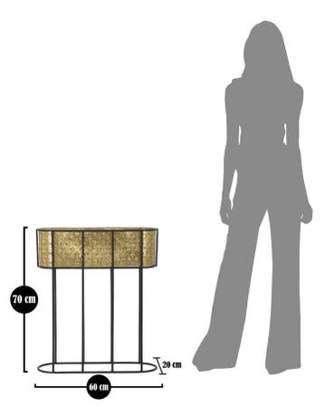 VAASHOUDER OVAAL CM 60X20X70, Ophalen of Verzenden, Nieuw