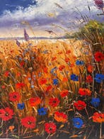 Yuni R. P - Contraste Silvestre: Amapolas y el Trigal