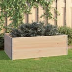 vidaXL 3 st Plantenbakken verhoogd 100x150 cm massief, Tuin en Terras, Bloembakken en Plantenbakken, Minder dan 30 cm, 100 cm of meer