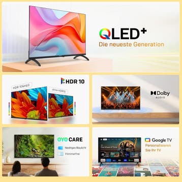 coocaa Smart TV 32 Inches, 80 cm, QLED HD TV Compatible with, Verzenden, Zo goed als nieuw