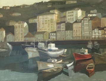 Luis Martínez Delgado (1933) - Vue du Port de Ondárroa