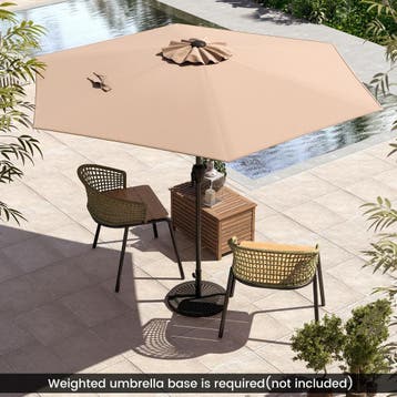 2dekans | Coast Grote Terrasparasol - Kantelbaar met zwengel, Ophalen of Verzenden, Zo goed als nieuw