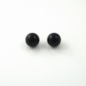 5 x  Natuursteen kraal zwart 16mm gat: 2mm (Kralen), Ophalen of Verzenden, Nieuw, Kraal