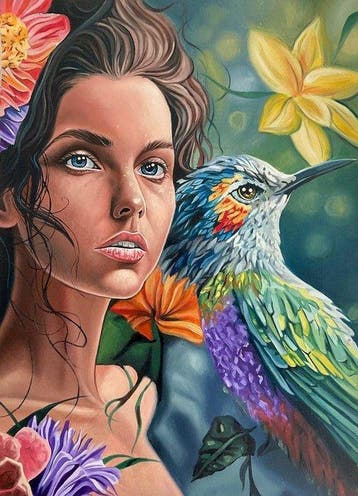 Karel - Conexión Primordial: Mujer y Ave Tropical, Nieuw