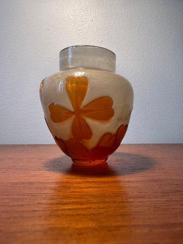 Emile Gallé - Emile Gallé - Vaas - Glas - Vaas Art Nouveau, Antiek en Kunst