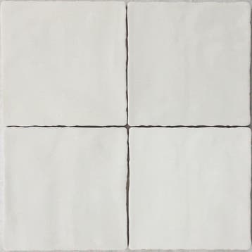 Wandtegel Handvorm Terre WoW Blanco White Wit Glans 15x15, Nieuw, Minder dan 20 cm, 10 m² of meer, Wandtegels