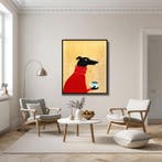 Tetiana Zaitseva - Acrylic Painting XL Coffee Dog no 125