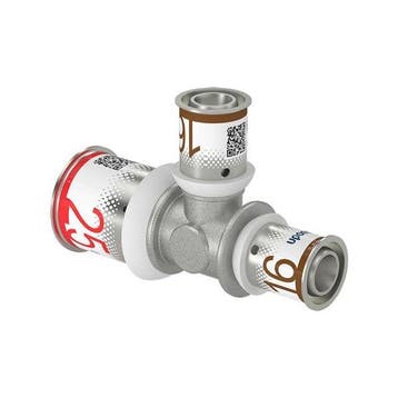 Uponor S-Press Plus perskoppeling Ø25x16x16 T-stuk, Verzenden, Nieuw
