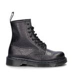 Dr. Martens 1460 Croco veterboots voor dames in het Zwart, Verzenden, Zwart, Lage of Enkellaarzen, Nieuw