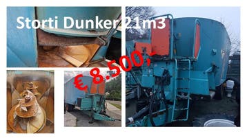 Storti Dunker TW-210 verticale voermengwagen, Ophalen of Verzenden, Veehouderij, Voertechniek