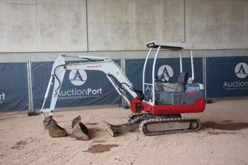 Veiling: Minigraver Takeuchi TB219 Diesel 12kW 2014, Ophalen, Graafmachine