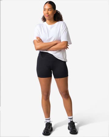 HEMA Damesbikershort kort zwart, Verzenden, Nieuw