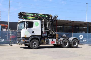 Veiling: Haakarmsysteem Vrachtwagen Scania R580 Diesel 580pk, Automaat, Scania, Wit, Diesel