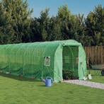 vidaXL Tuinkas met stalen frame 16 m² 8x2x2 m groen, Verzenden, Nieuw