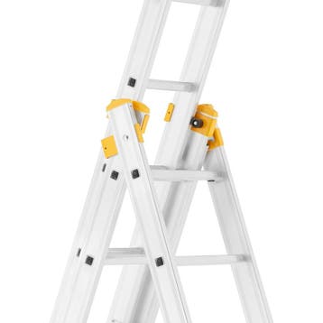 Uitschuifbare ladder 8,65m | Aluminium | Nieuw | Scherpe..., Doe-het-zelf en Verbouw, Ladders en Trappen, Nieuw, Ophalen of Verzenden