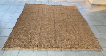 Schaduwdoek kokos vierkant 3x3m, Verzenden, Nieuw
