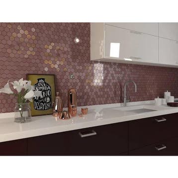 Wand Mozaïek Tegels Factory Hexagon Keramiek Roze - Matje.., Nieuw, Ophalen of Verzenden, 20 tot 40 cm, 10 m² of meer