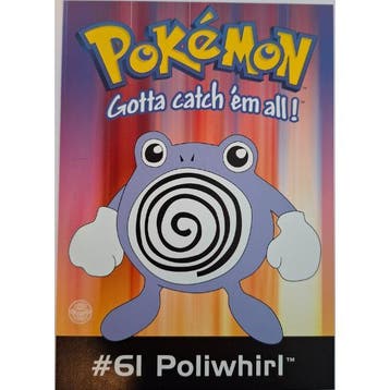 Poliwhirl Postcard (2000) – Pokémon × Nintendo, Ophalen of Verzenden, Nieuw