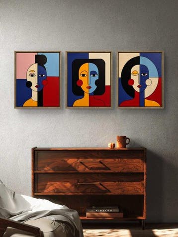 Marcel Mendez - Fragmented Face # 54, # 55, # 56-XL- ( No