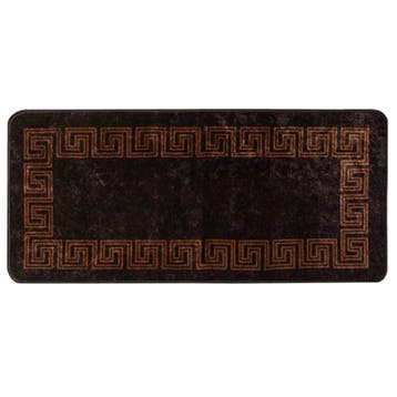 vidaXL Vloerkleedloper MARSA Zwart 100 x 200 cm Polyester en, Verzenden, Nieuw, Zwart