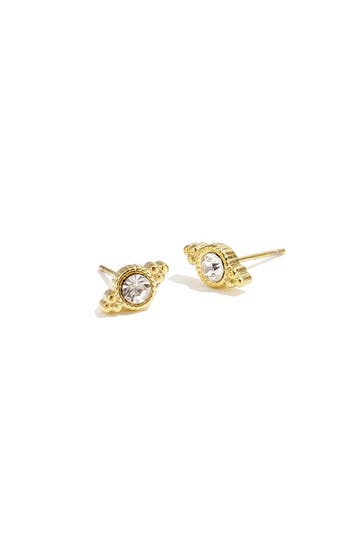 Goudlief Roestvrijstalen oorknopjes met onregelmatige vor..., Sieraden, Tassen en Uiterlijk, Oorbellen, Verzenden, Nieuw, Zilver